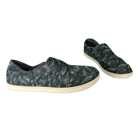 OluKai Mens Nohea‎ Mesh Slip On Sneakers Gray Charcoal Shoes Drop-In Heel Olukai Nohea Mesh - Men`s | Alpine Shop main image 4